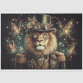Elegante  Steampunk Lion Decoupage Tissuepapier (Voorkant)