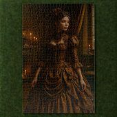 Elegante Steampunk Victoriaans Lady in Brown Legpuzzel
