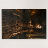 Elegante Steampunk Victoriaans Lady in Brown Legpuzzel (Horizontaal)