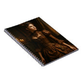 Elegante Steampunk Victoriaans Lady in Brown Notitieboek (Rechterzijde)
