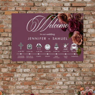 Elegante Stemming Zachte Roest Bruinrode Kleur Vol Poster