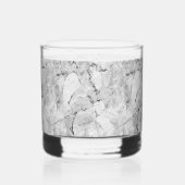 Elegante stenen mozaïek cascade whisky glas (Achterkant)