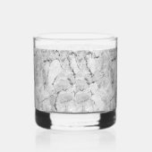 Elegante stenen mozaïek cascade whisky glas (Rechts)