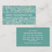 Elegante stenen stip Valentijnsdag feest ticket (Voorkant / Achterkant)