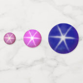 Elegante ster saffier edelstenen confetti (Voorkanten)