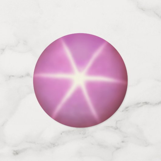 Elegante ster saffier edelstenen confetti (Kleine voorkant)