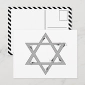 elegante ster van david briefkaart (Voorkant / Achterkant)