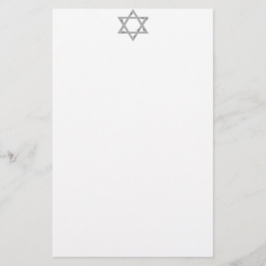 elegante ster van david briefpapier (Voorkant)