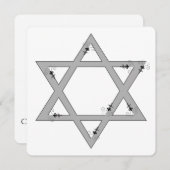 elegante ster van david kaart (Voorkant / Achterkant)