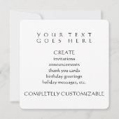 elegante ster van david kaart (Achterkant)