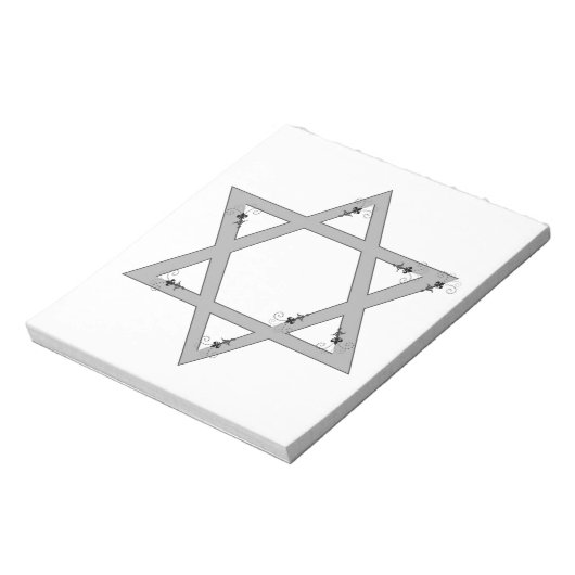 elegante ster van david notitieblok (Linkerzijde)