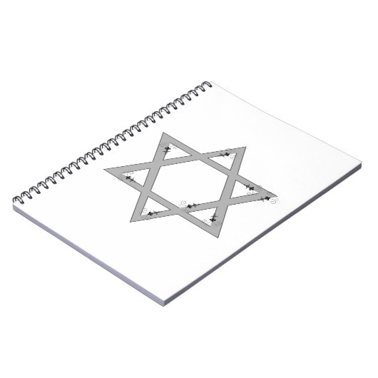 elegante ster van david notitieboek (Linkerzijde)