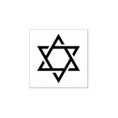 Elegante ster van David Rubberstempel (Afrduk)