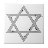 elegante ster van david tegeltje (Voorkant)