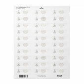 Elegante sterboom etiket (Full Sheet)