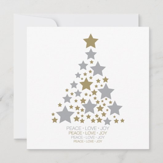 Elegante sterboom kaart (Voorkant)