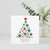 Elegante sterboom kaart (Staand voorkant)