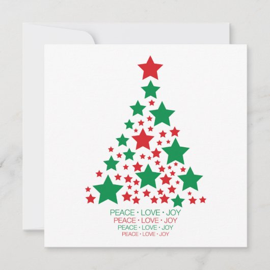 Elegante sterboom kaart (Voorkant)