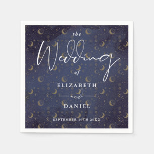 Elegante sterren en stemming Himmelse mystieke bru Servet