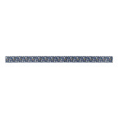 Elegante sterren Kerst Blauw Goud Lint (Voorkant)