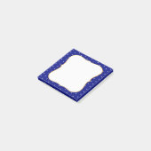 Elegante sterren op koningsblauw post-it® notes (Schuin)