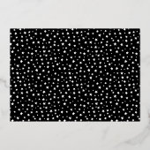 Elegante sterren Quinceañera 15e verjaardagsfeest Folie Uitnodiging (Achterkant)