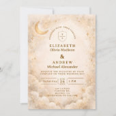Elegante sterrenhemel bruiloft kaart (Voorkant)