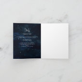 Elegante sterrenhemel trouwuitnodiging modern  (Binnen)