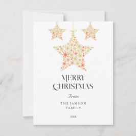 Elegante sterrenhemel vrolijke kerst Kaart