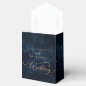 Elegante Sterrennacht bruiloft hemelse bruiloft Bedankdoosjes (Geopend)