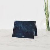 Elegante Sterrennacht bruiloft hemelse bruiloft Bedankkaart (Achterkant)