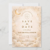 Elegante Sterrennacht Bruiloft Save The Date (Voorkant)
