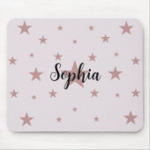 Elegante Sterrenroze Muismat –  (Voorkant)