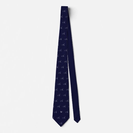 Elegante Stethoscoop Doctor Gift Monogrammed Blauw Stropdas (Voorkant)
