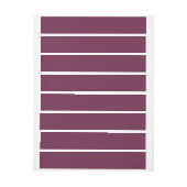 Elegante stevige Bourgogne wrap around adreslabel Adreslabel Wikkel (Vel)