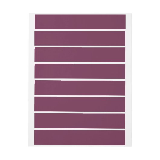 Elegante stevige Bourgogne wrap around adreslabel Wikkel (Vel)