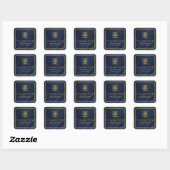 Elegante sticker om massagetherapeuten te bedanken (Vel)