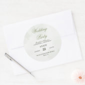Elegante sticker voor huwelijksgunst (Envelop)