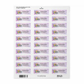 Elegante sticker voor kinderopvang verpakkingen (Full Sheet)