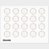 Elegante sticker voor wilde bloemen bruiloft (Vel)