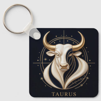 ♉ Elegante Stier Zodiac Gouden Stier Astrologie ✨ Sleutelhanger
