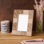 Elegante  stijl bloemmotieven gegraveerde lijstjes (Links)