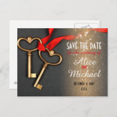 Elegante stijl bruiloft Bewaar de datum Aankondigingskaart (Voorkant / Achterkant)