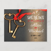 Elegante stijl bruiloft Bewaar de datum Aankondigingskaart (Voorkant)