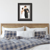 Elegante stijl bruiloft foto Lijst Canvas Afdruk (Insitu (Slaapkamer))