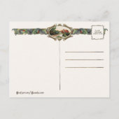 Elegante  Stijl Kerstmis Groeten Feestdagenkaart (Achterkant)