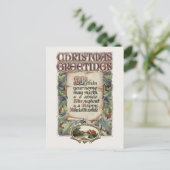 Elegante  Stijl Kerstmis Groeten Feestdagenkaart (Staand voorkant)