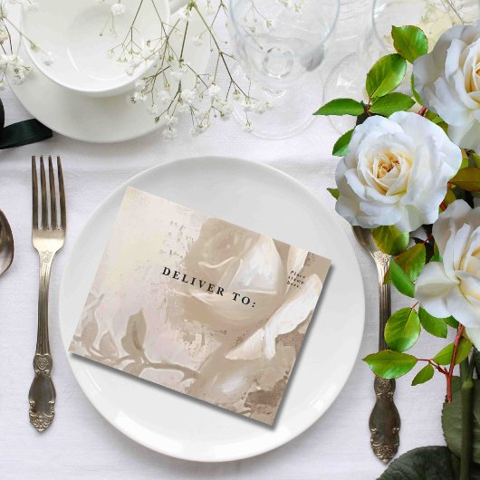 Elegante  Stijl Witte Rose QR Code All In One Uitnodiging