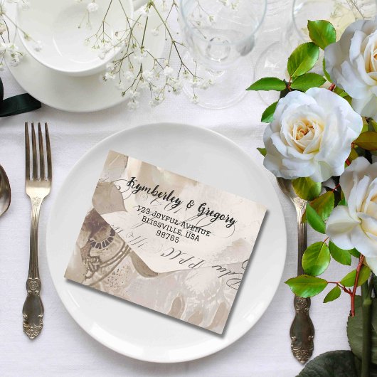 Elegante  Stijl Witte Rose QR Code All In One Uitnodiging