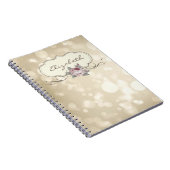 Elegante stijlvol ,Bokeh,Roos Notitieboek (Rechterzijde)